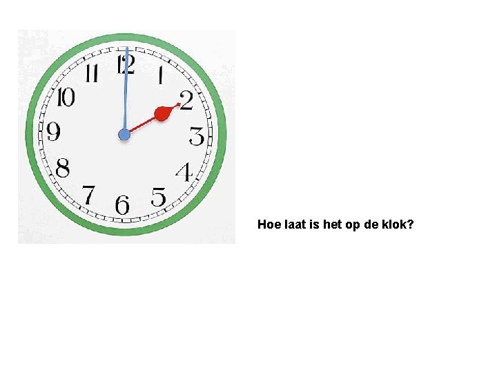 Hoe laat is het op de klok? 