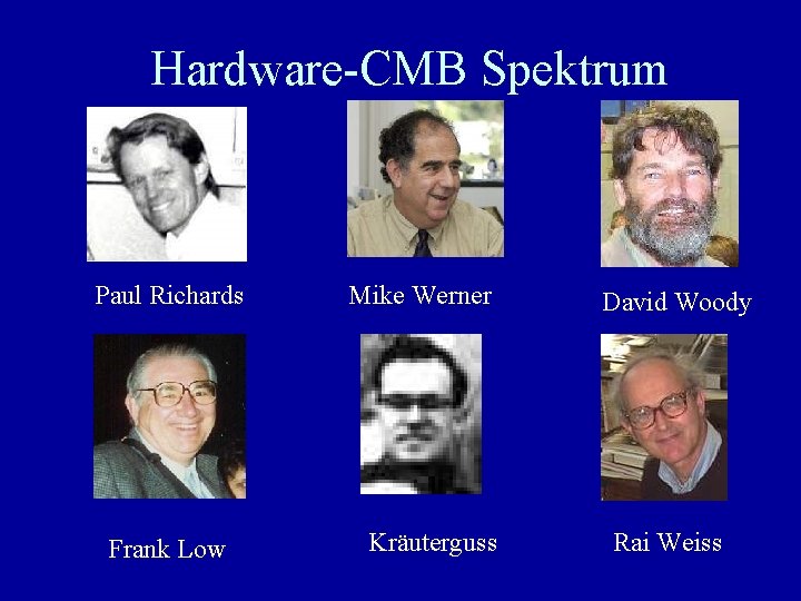 Hardware-CMB Spektrum Paul Richards Frank Low Mike Werner Kräuterguss David Woody Rai Weiss 