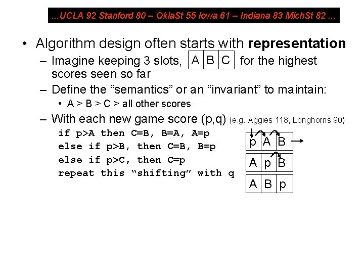 . . . UCLA 92 Stanford 80 – Okla. St 55 Iowa 61 –