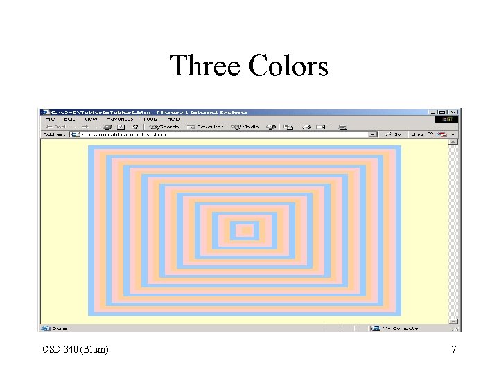 Three Colors CSD 340 (Blum) 7 