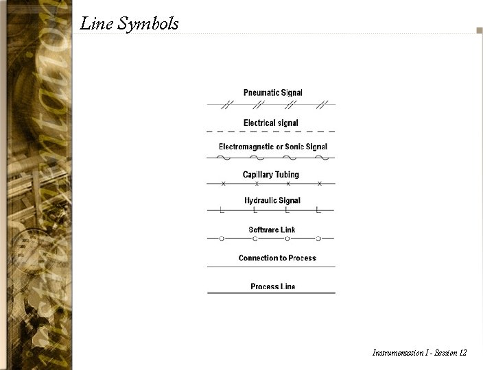 Line Symbols Instrumentation I - Session 12 