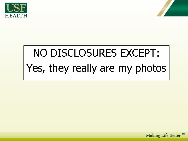 NO DISCLOSURES EXCEPT: Yes, they really are my photos 