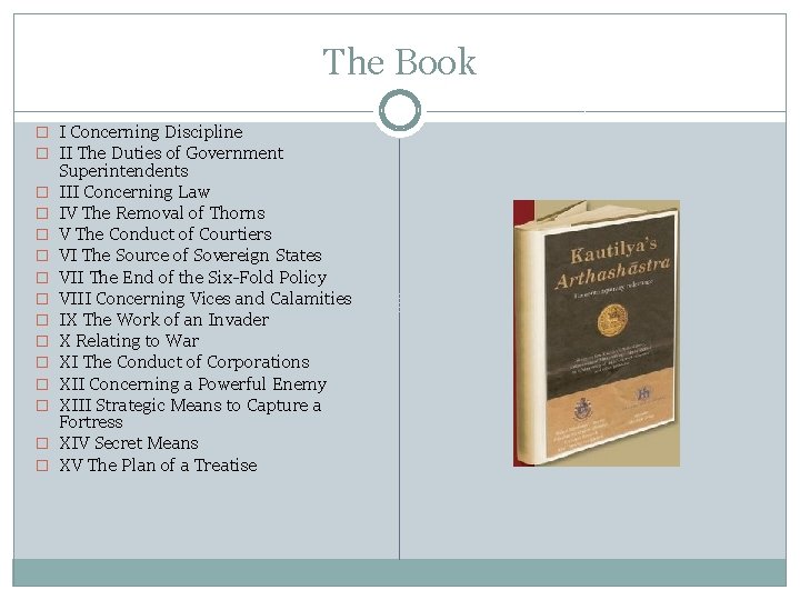 The Book � I Concerning Discipline � II The Duties of Government � �