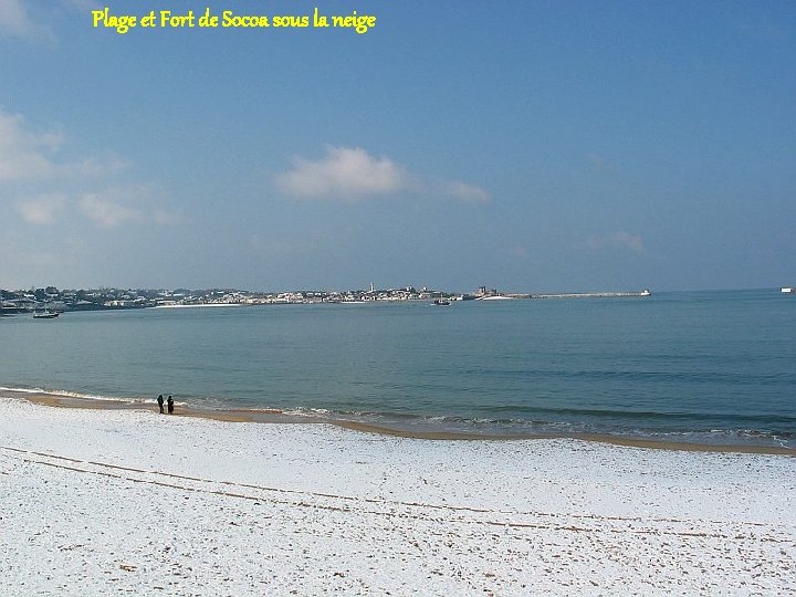 Plage et Fort de Socoa sous la neige 