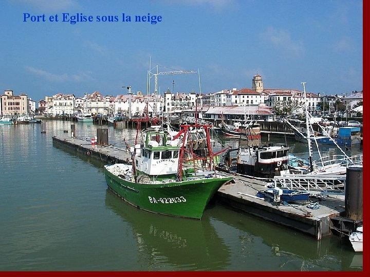 Port et Eglise sous la neige 