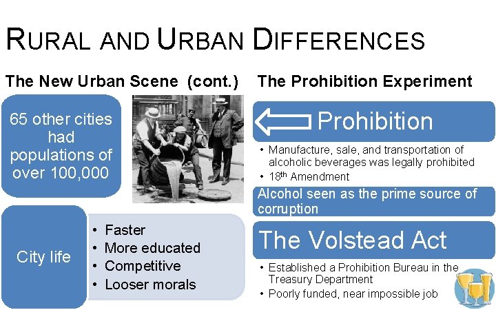 RURAL AND URBAN DIFFERENCES The New Urban Scene (cont. ) 65 other cities had