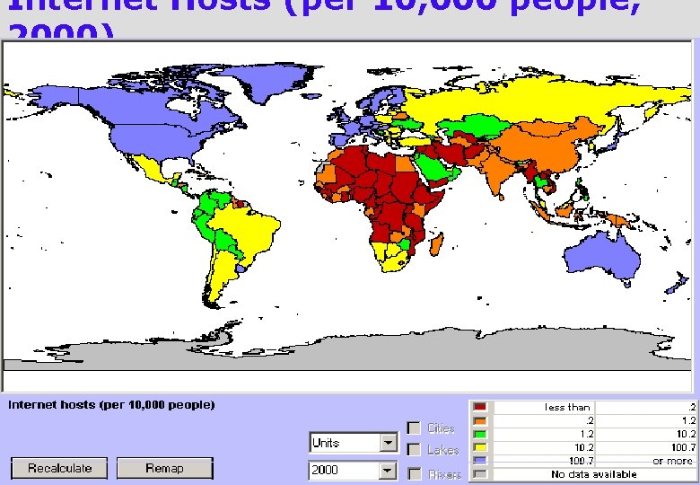 Internet Hosts (per 10, 000 people, 2000) AARHUS UNIVERSITET Lauritz B. Holm-Nielsen, Rektor ECTS-konference,