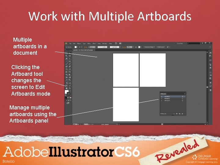 Work with Multiple Artboards Multiple artboards in a document Clicking the Artboard tool changes