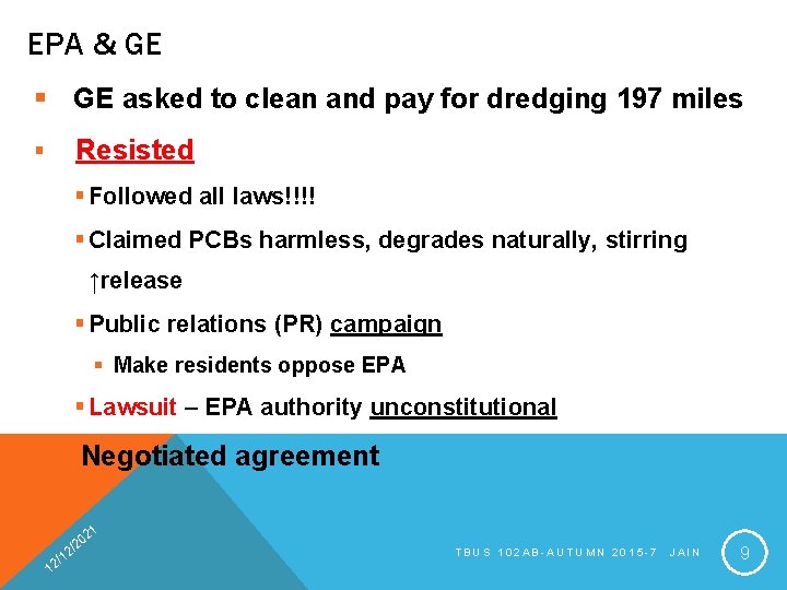 EPA & GE § GE asked to clean and pay for dredging 197 miles