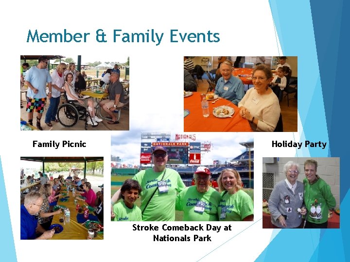 Member & Family Events Family Picnic Holiday Party Stroke Comeback Day at Nationals Park Member & Family Events Family Picnic Holiday Party Stroke Comeback Day at Nationals Park