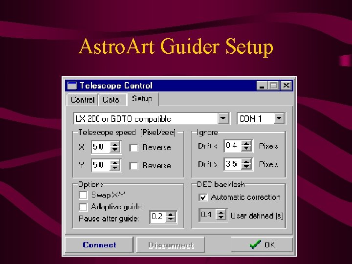 Astro. Art Guider Setup 
