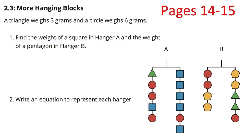 Pages 14 -15 