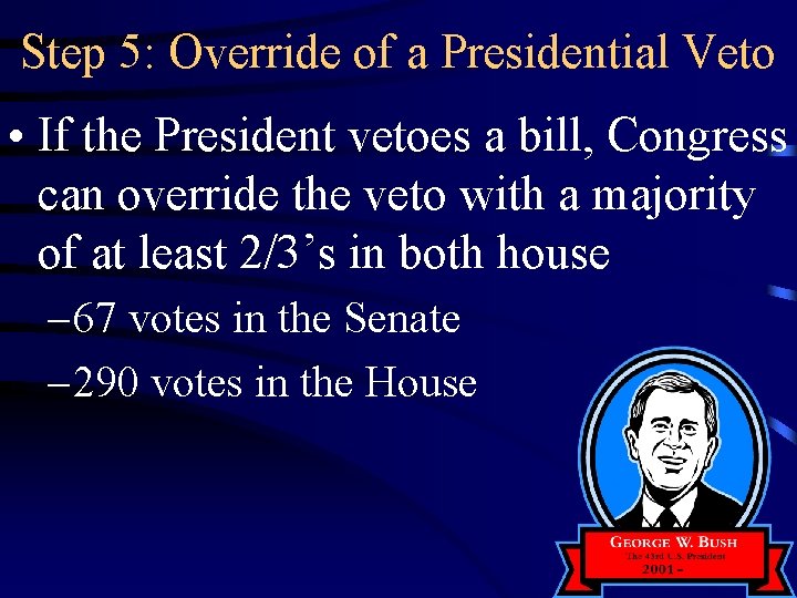 Can The President Write A Bill?