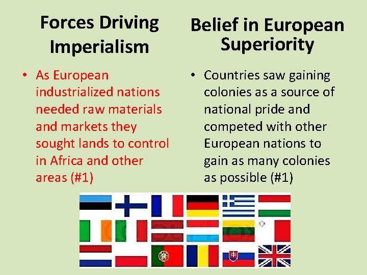 Chapter 11 Section 1 Imperialism Scramble for Africa