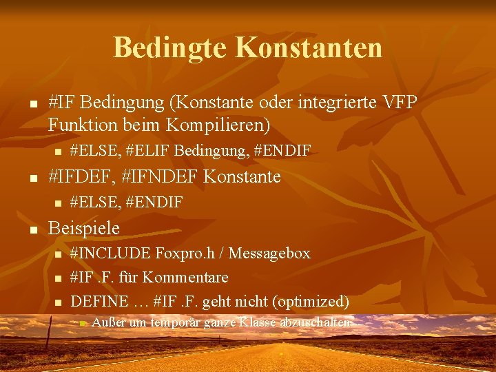 CONST Arbeiten mit Konstanten in Visual Fox Pro