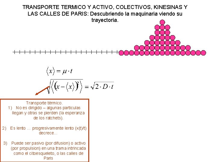 TRANSPORTE TERMICO Y ACTIVO, COLECTIVOS, KINESINAS Y LAS CALLES DE PARIS: Descubriendo la maquinaria