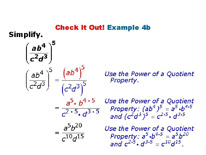 Simplify. Check It Out! Example 4 b 