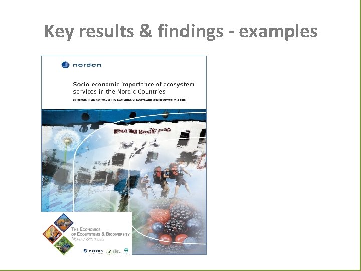 Key results & findings - examples 
