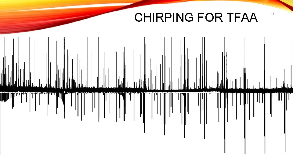 CHIRPING FOR TFAA 6 GHz 9 GHz 12 GHz 1. 34 atm 0. 5%