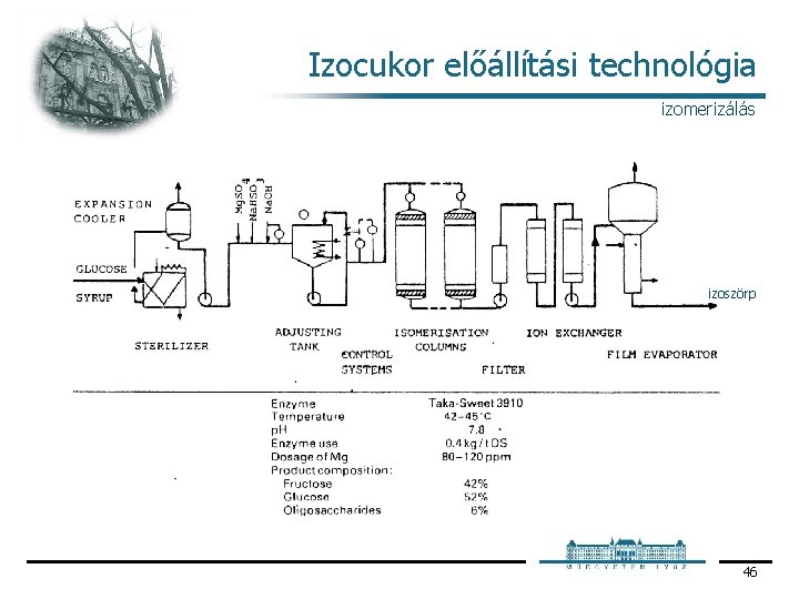 Izocukor előállítási technológia izomerizálás izoszörp 46 