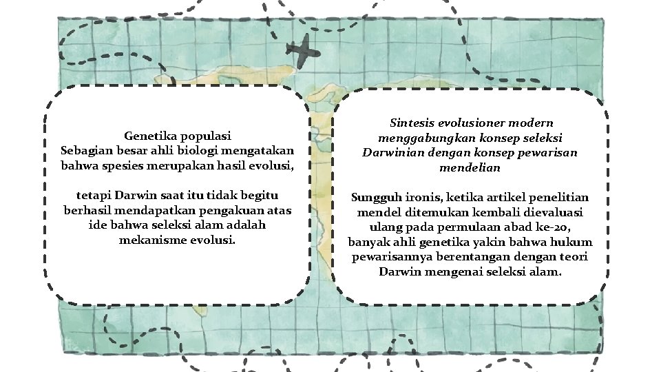 Genetika populasi Sebagian besar ahli biologi mengatakan bahwa spesies merupakan hasil evolusi, tetapi Darwin