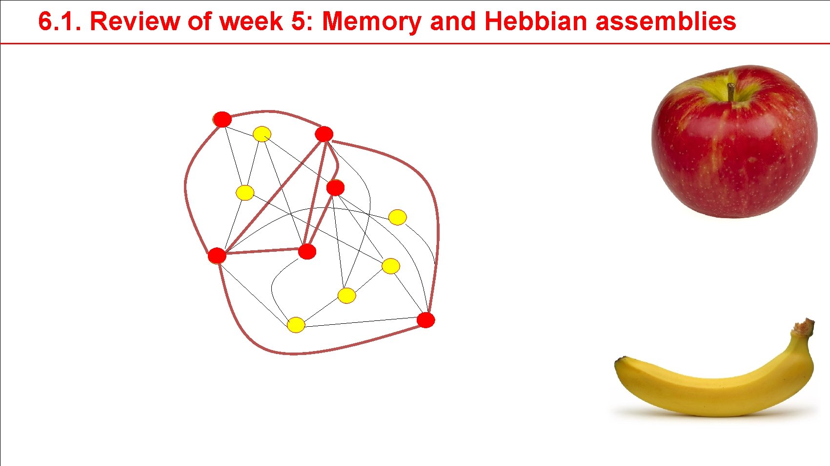 6. 1. Review of week 5: Memory and Hebbian assemblies 