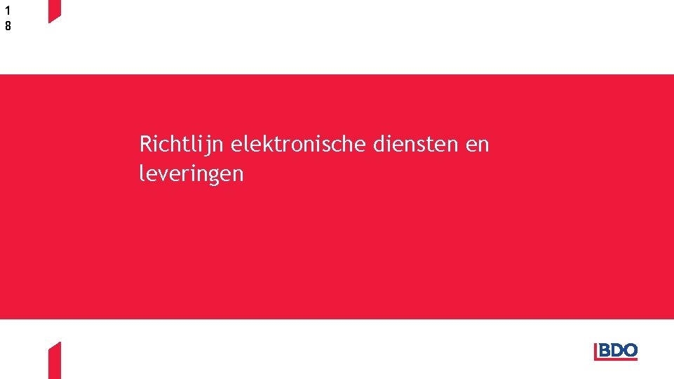 1 8 Richtlijn elektronische diensten en leveringen 