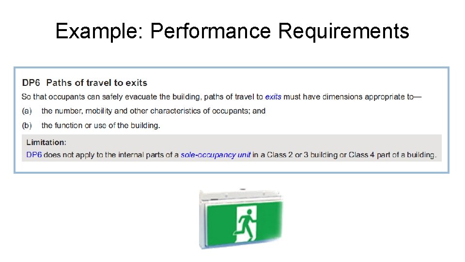 Example: Performance Requirements 