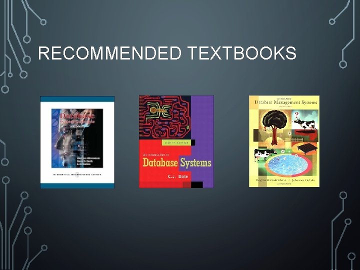 RECOMMENDED TEXTBOOKS 
