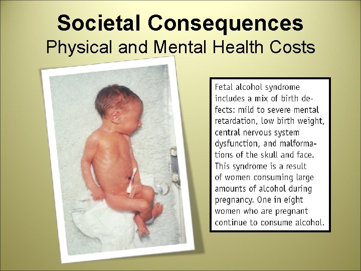 Societal Consequences Physical and Mental Health Costs 