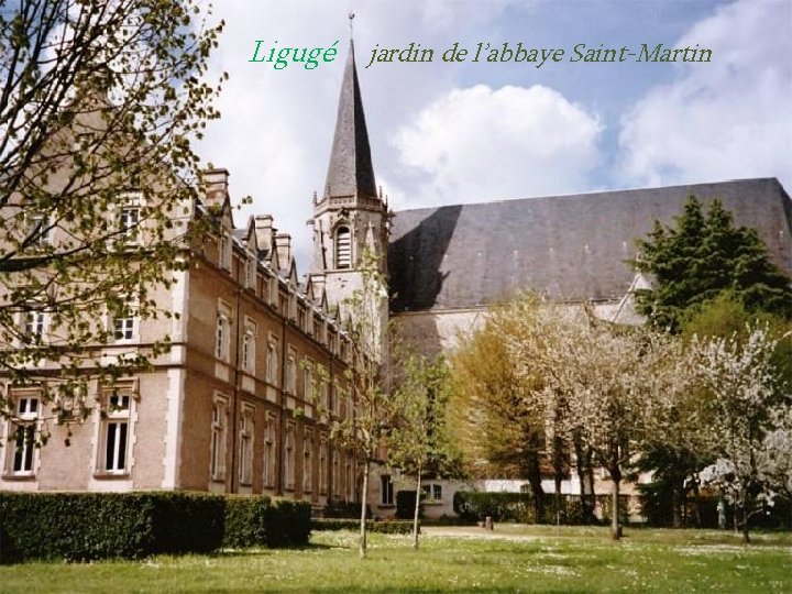 Ligugé jardin de l’abbaye Saint-Martin 