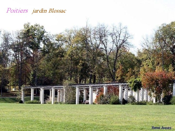 Poitiers jardin Blossac 