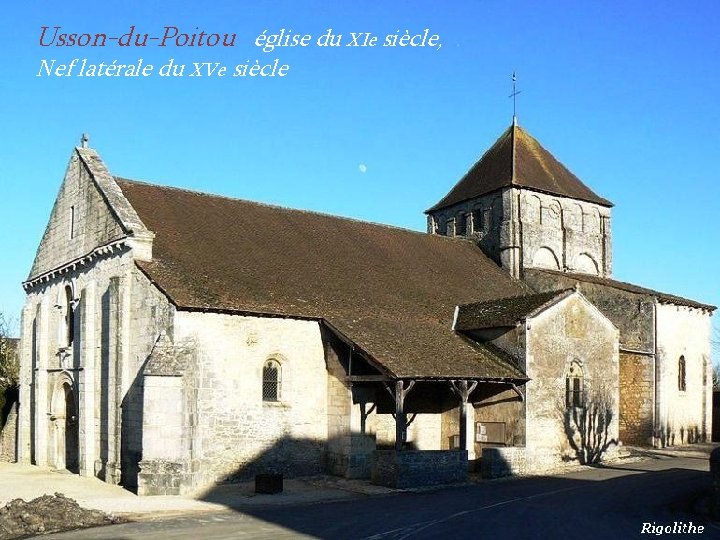 Usson-du-Poitou église du XIe siècle, . Nef latérale du XVe siècle 