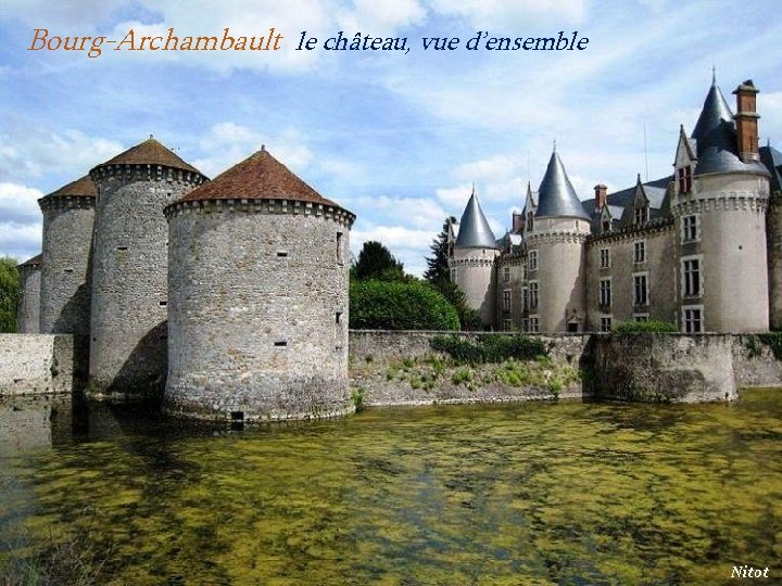 Bourg-Archambault le château, vue d’ensemble 