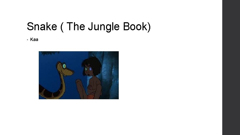Snake ( The Jungle Book) • Kaa 