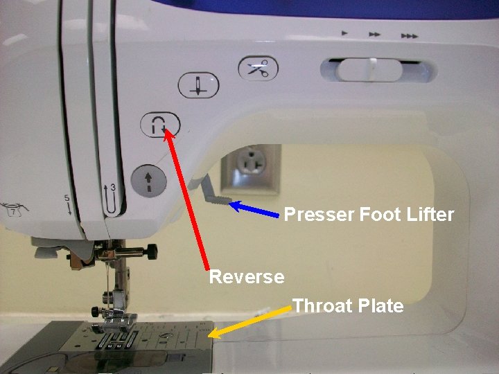 Presser Foot Lifter Reverse Throat Plate 