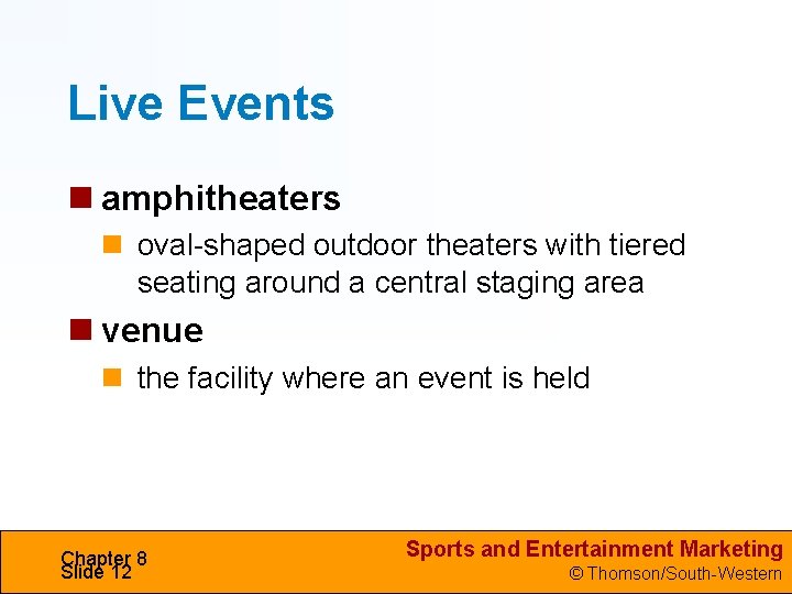 Live Events amphitheaters oval-shaped outdoor theaters with tiered seating around a central staging area