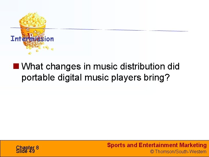  What changes in music distribution did portable digital music players bring? Chapter 8