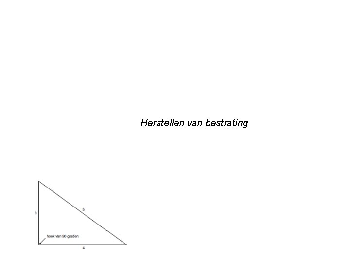 Herstellen van bestrating 
