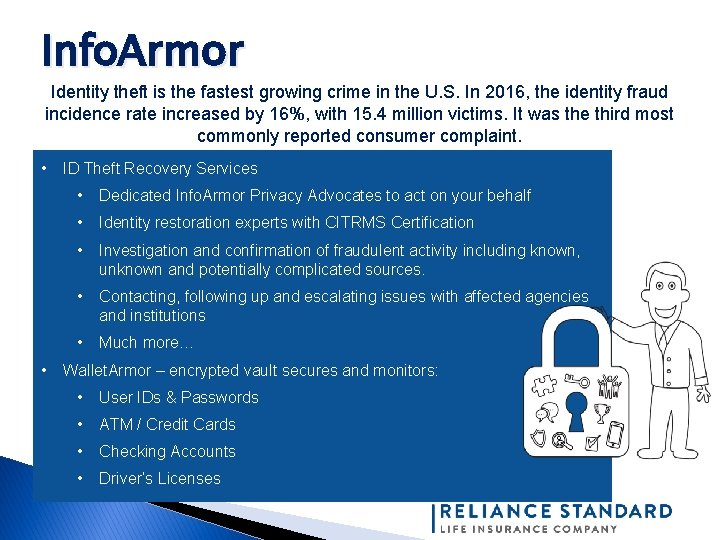 Info. Armor Identity theft is the fastest growing crime in the U. S. In