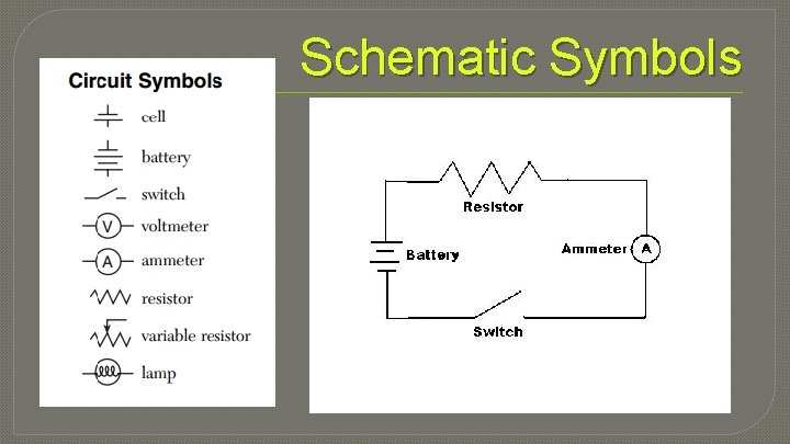 Schematic Symbols 