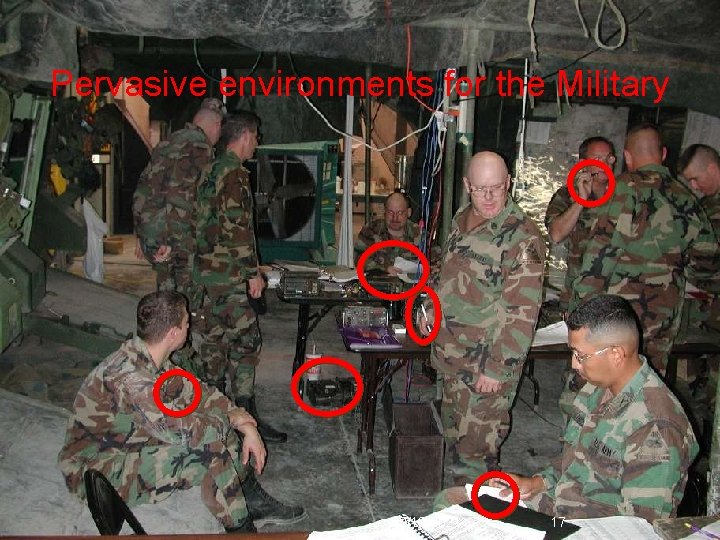 Pervasive environments for the Military 12/12/2021 17 