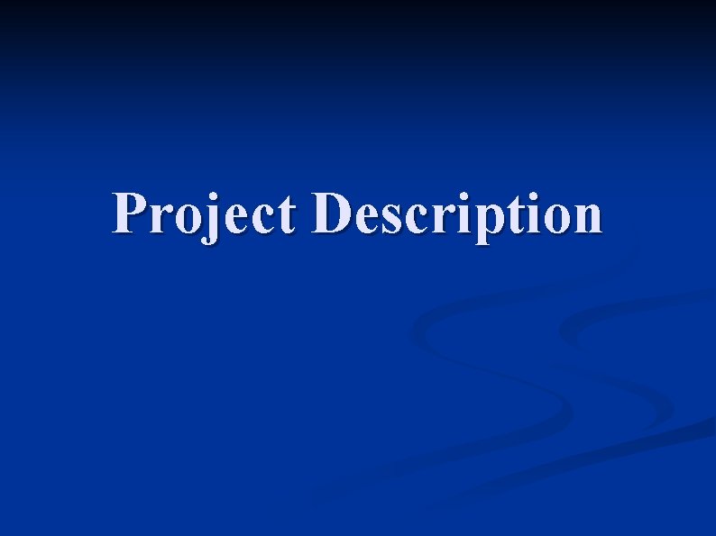 Project Description 