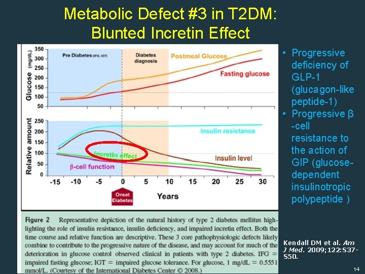 Metabolic Defect #3 in T 2 DM: Blunted Incretin Effect • Progressive deficiency of