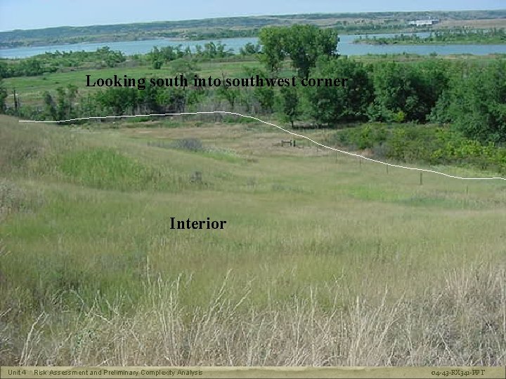 RX-341 Prescribed Fire Plan Preparation Looking south into southwest corner Interior Unit 4 Risk
