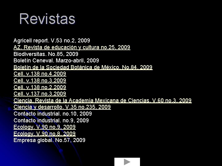 Revistas Agricell report. V. 53 no. 2, 2009 AZ. Revista de educación y cultura