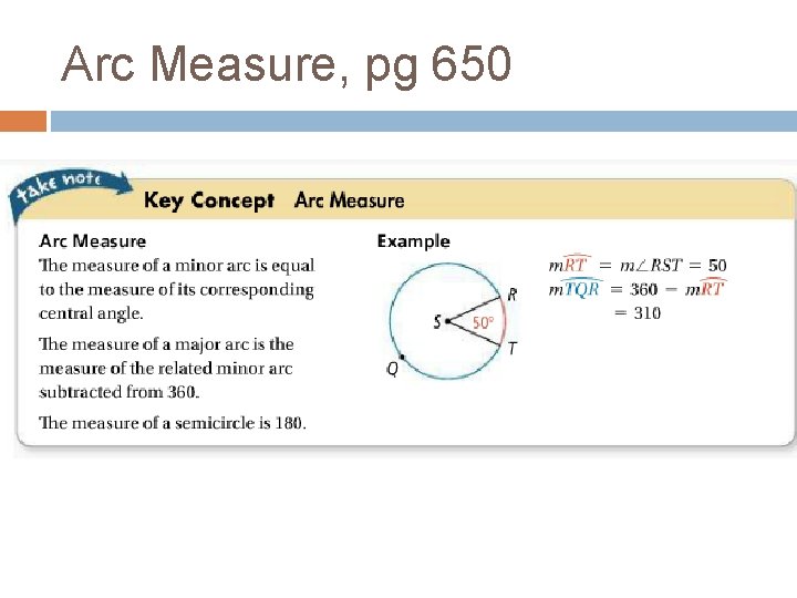 Arc Measure, pg 650 