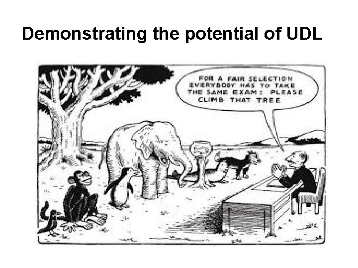 Demonstrating the potential of UDL 
