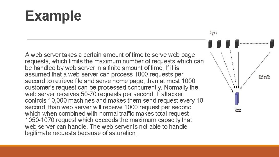 Example A web server takes a certain amount of time to serve web page