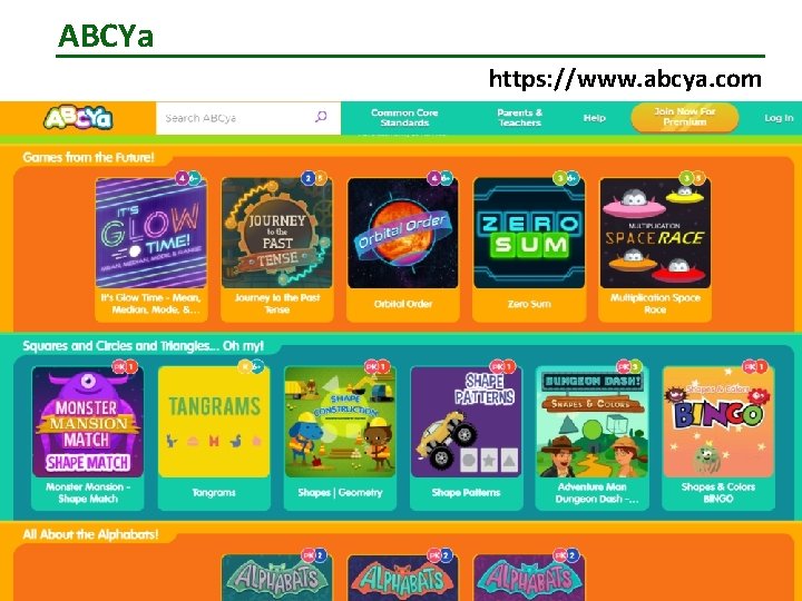 ABCYa https: //www. abcya. com ABCYa https: //www. abcya. com